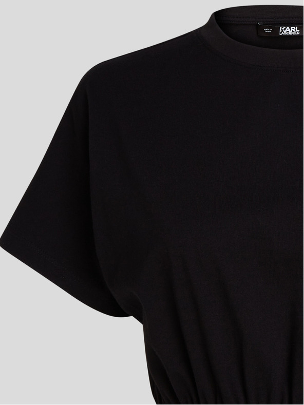 Karl Lagerfeld Schwarzes Damenkleid KARL LAGERFELD Logo