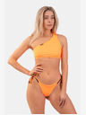 Nebbia Orangefarbenes Bandeau-One-Shoulder-Bikini-Oberteil 449