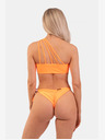 Nebbia Orangefarbenes Bandeau-One-Shoulder-Bikini-Oberteil 449