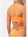 Nebbia Orangefarbenes Bandeau-One-Shoulder-Bikini-Oberteil 449