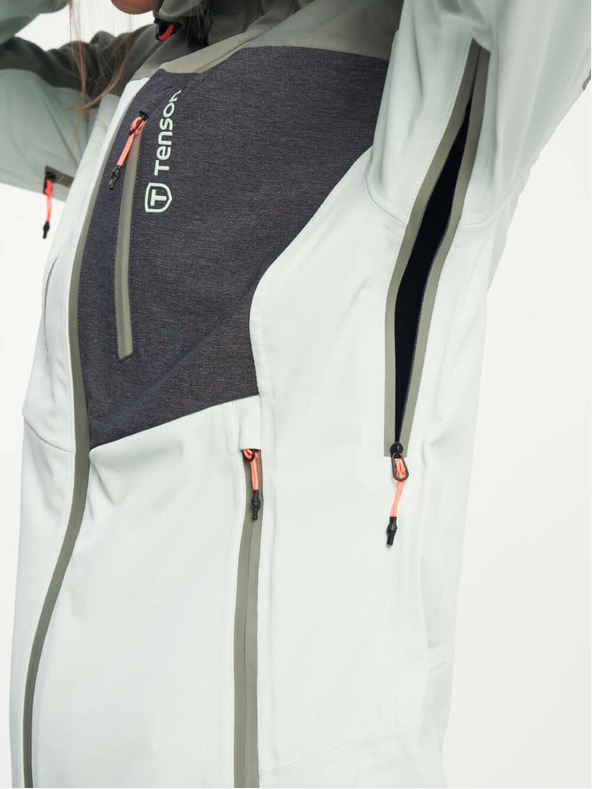 Tenson Damen Skitouren Softshell-Jacke TENSON Touring Softshell W hellgrün