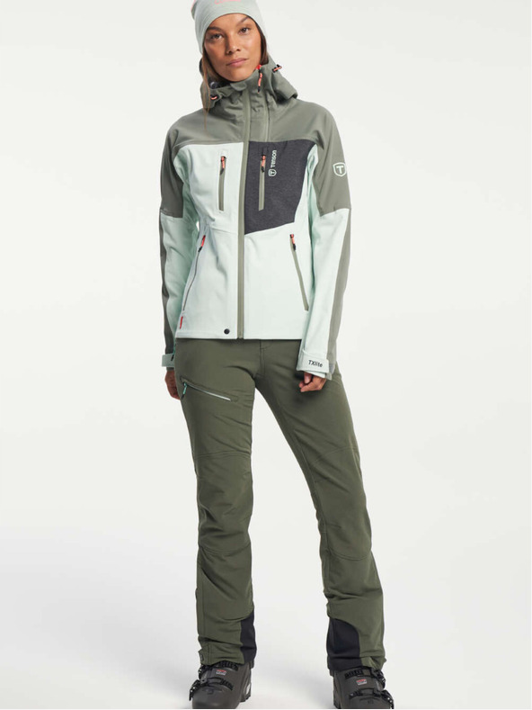 Tenson Damen Skitouren Softshell-Jacke TENSON Touring Softshell W hellgrün