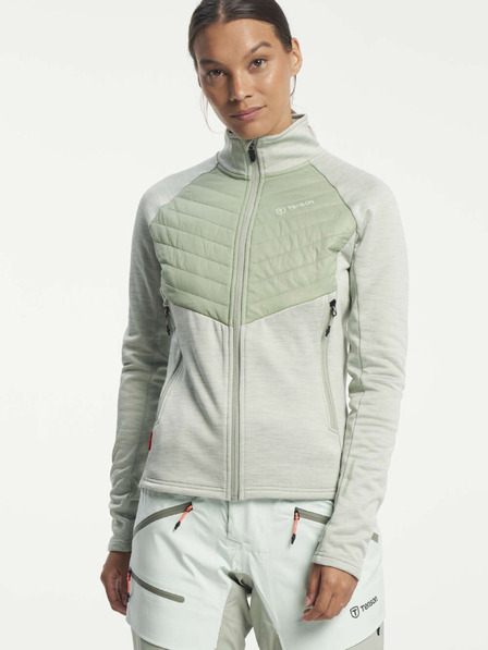 Tenson Damen Funktionskapuzenpullover TENSON Touring Midlayer W hellgrün