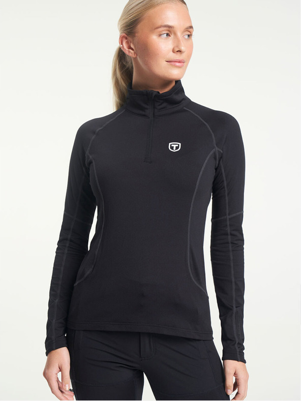 Tenson Damen Funktionskapuzenpullover TENSON TXlite Halfzip W schwarz