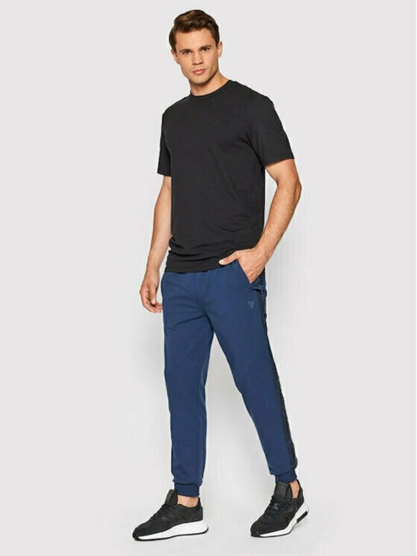 Guess Jeans Herren schwarzes T-Shirt Guess jeans T-Shirts Jet Black