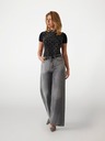 Guess Jeans Damen Schwarzes T-Shirt mit Aufdruck von Guess Jeans