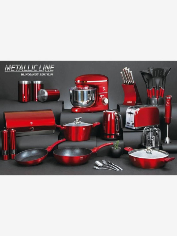 Berlingerhaus Edelstahl-Thermoskanne 0,75 l BERLINGERHAUS Burgundy Metallic Line