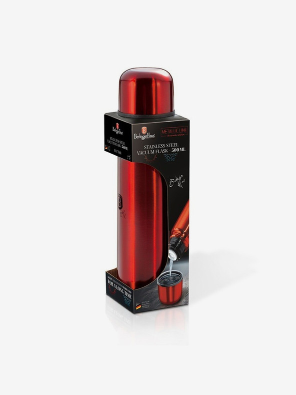 Berlingerhaus Edelstahl-Thermoskanne 0,75 l BERLINGERHAUS Burgundy Metallic Line
