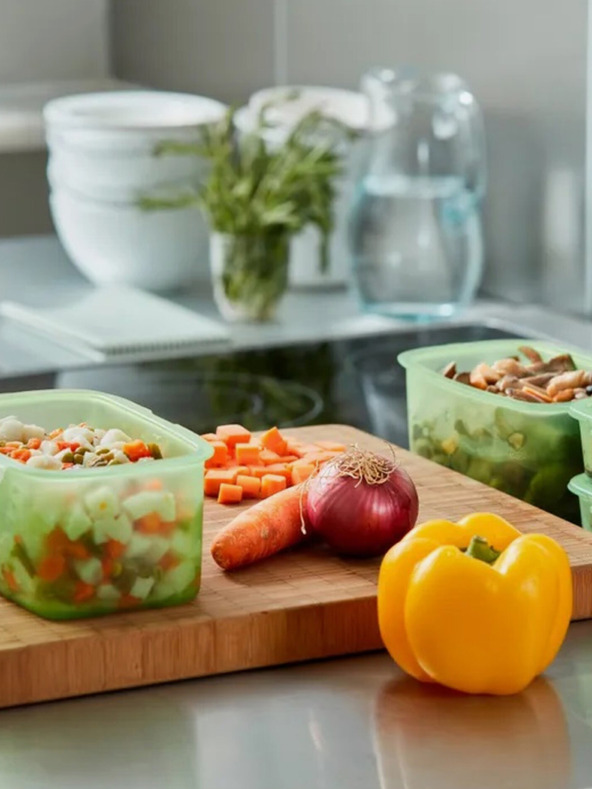 Lékué Lékué grüner Silikonbehälter für Lebensmittel (1000 ml)