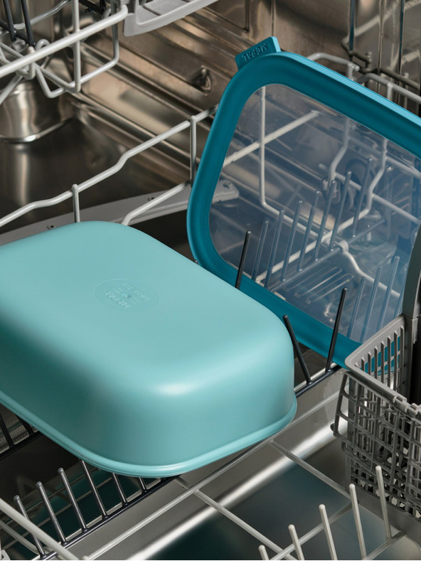 Mepal Hellblauer Schüsselset Mepal Cirqula Rectangular 750 + 1500 + 3000 ml