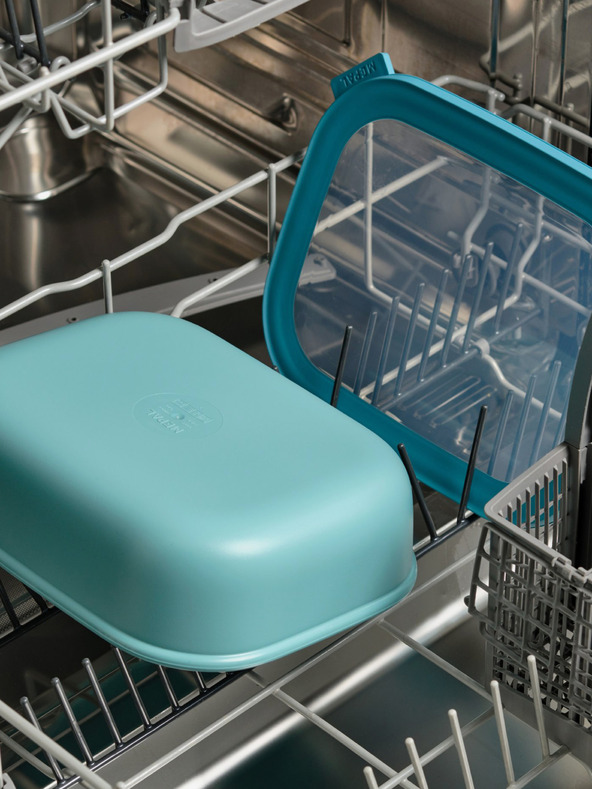 Mepal Hellgrün Mepal Cirqula Rectangular 750 +1500 + 3000 ml Schalen-Set