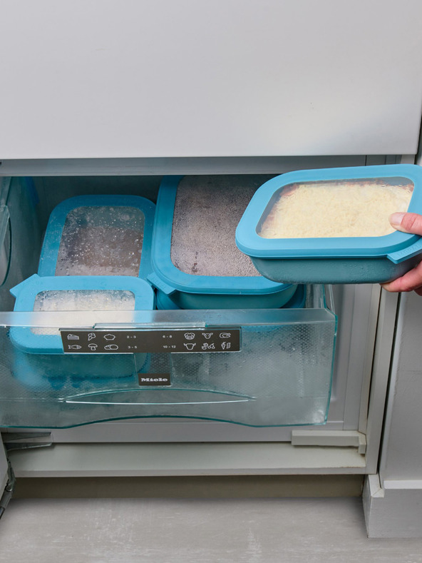 Mepal Hellgrün Mepal Cirqula Rectangular 750 +1500 + 3000 ml Schalen-Set