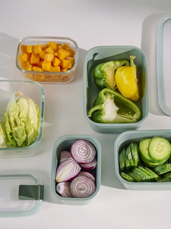 Mepal Set aus drei Vorratsdosen in hellgrün Mepal EasyClip 2x450 + 1000 ml