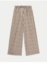 Marks & Spencer Geometrische Hosenrock mit weitem Bein Marks & Spencer braun