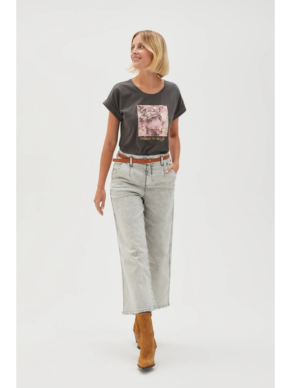 Moodo Graue Damenjeans Moodo