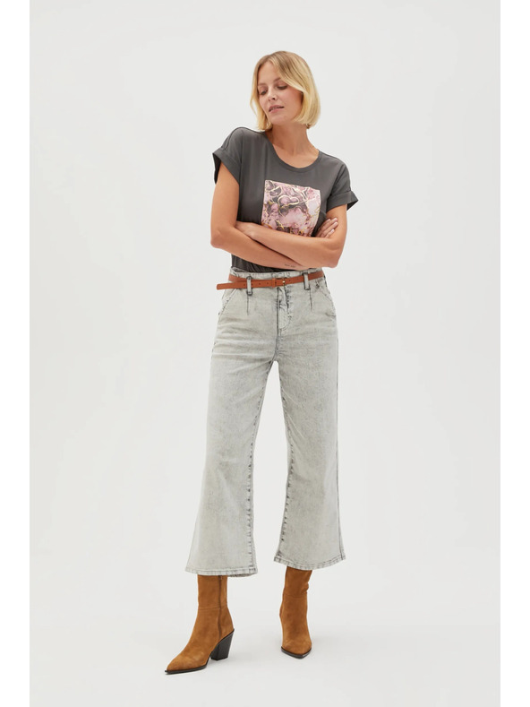 Moodo Graue Damenjeans Moodo