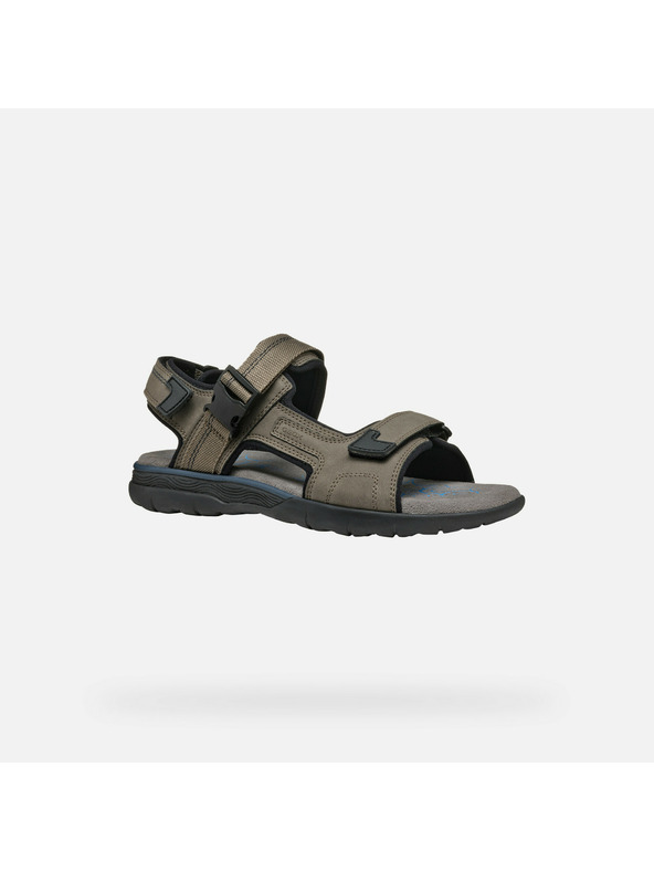 Geox Hellgraue Herren-Sandalen Geox Spherica EC5