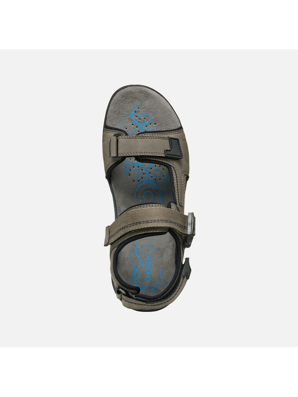 Geox Hellgraue Herren-Sandalen Geox Spherica EC5