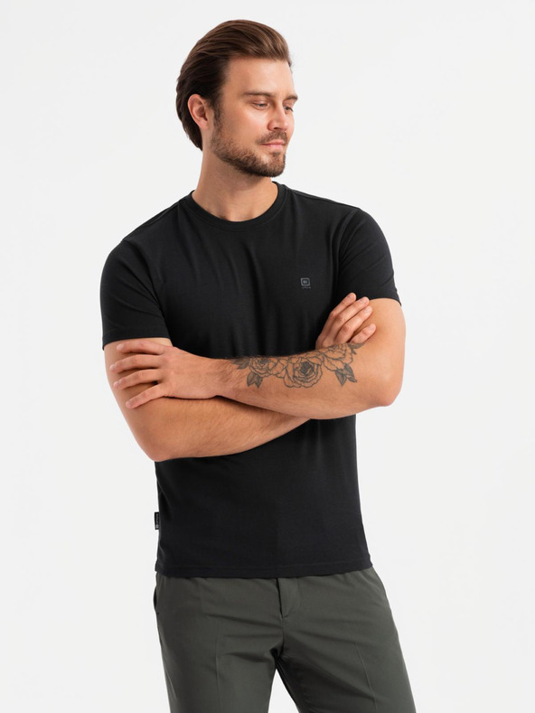 Ombre Clothing 2er-Set Herren-T-Shirts BASIC aus Baumwolle mit Rundhalsausschnitt von Ombre Clothing