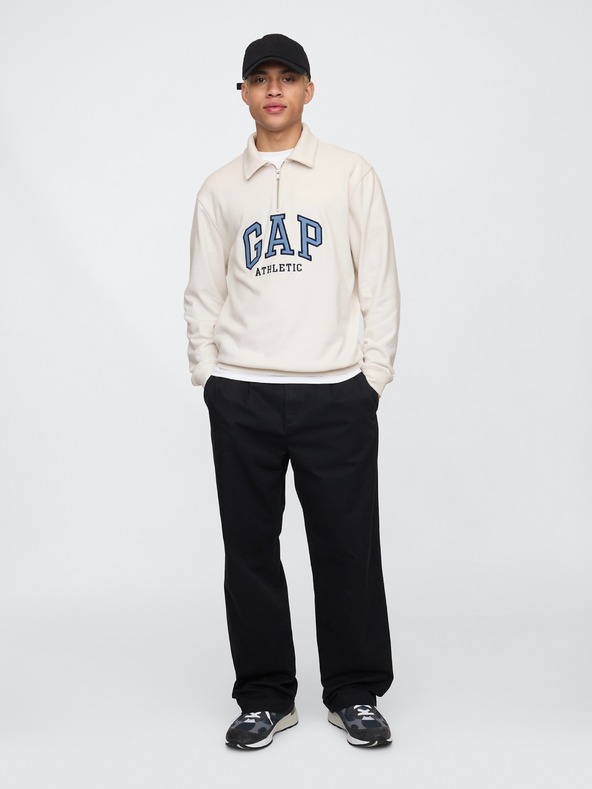 GAP Herren Polo-Sweatshirt mit Logo GAP