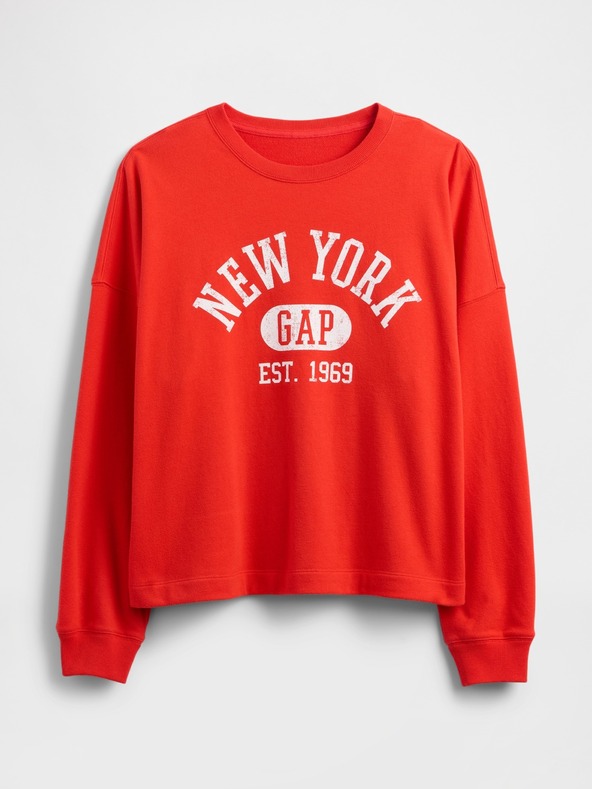 GAP Damen Oversize Sweatshirt mit Logo Americana GAP