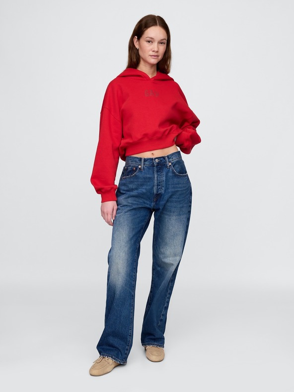 GAP Sweatshirt mit Logo Cropped Americana GAP