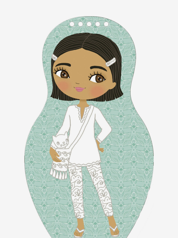 ELLA & MAX Ägyptische FARAH-Puppen anziehen - Malbuch