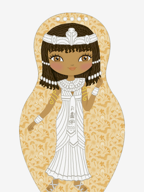 ELLA & MAX Ägyptische FARAH-Puppen anziehen - Malbuch