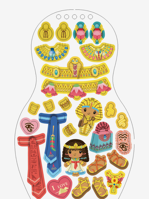 ELLA & MAX Ägyptische FARAH-Puppen anziehen - Malbuch