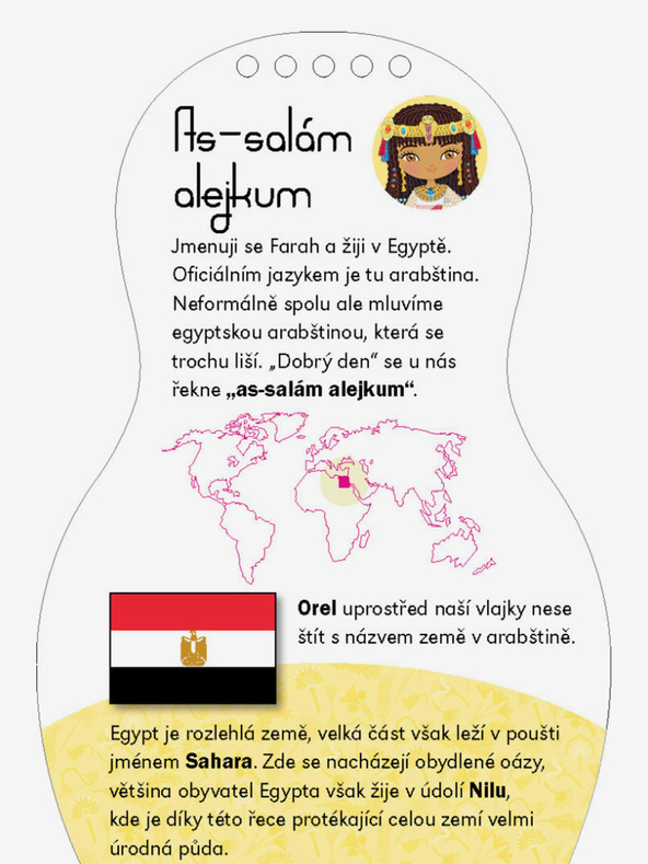 ELLA & MAX Ägyptische FARAH-Puppen anziehen - Malbuch