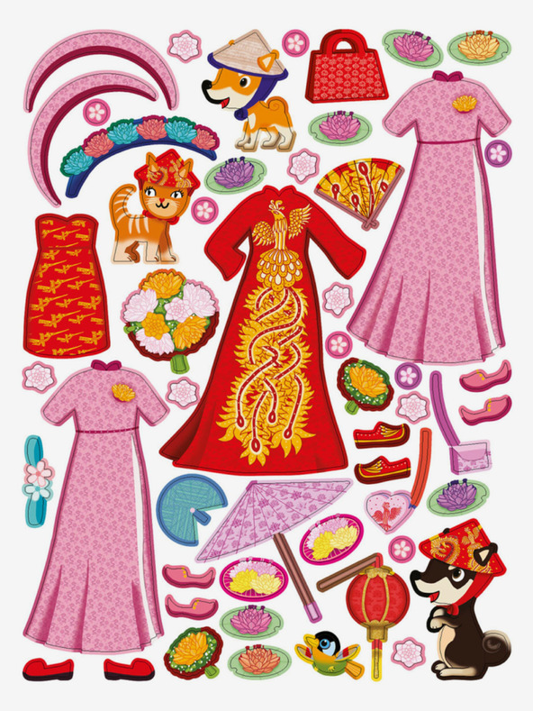 ELLA & MAX Kleid für NGOC - Stickerbuch