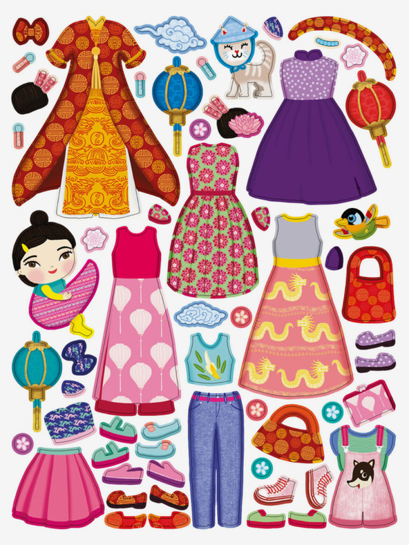 ELLA & MAX Kleid für NGOC - Stickerbuch