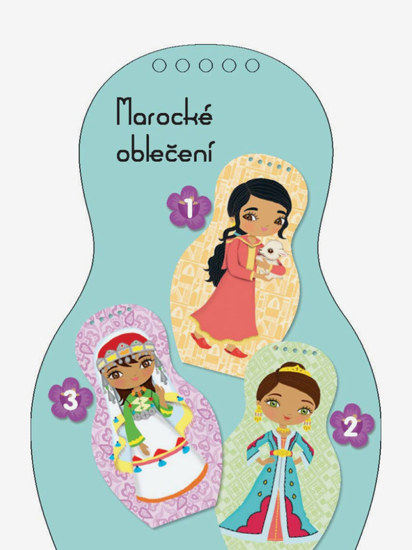ELLA & MAX Verkleide die marokkanischen Puppen LOUNA - Malbuch