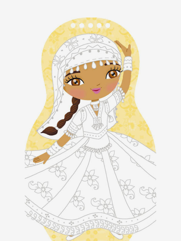 ELLA & MAX Tänzerinnen aus aller Welt anziehen - Malbuch