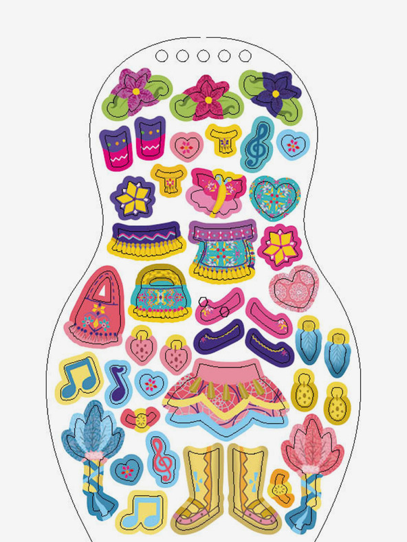 ELLA & MAX Tänzerinnen aus aller Welt anziehen - Malbuch