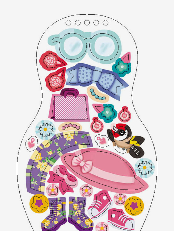 ELLA & MAX Mährische Puppen NATALKA verkleiden - Malbuch