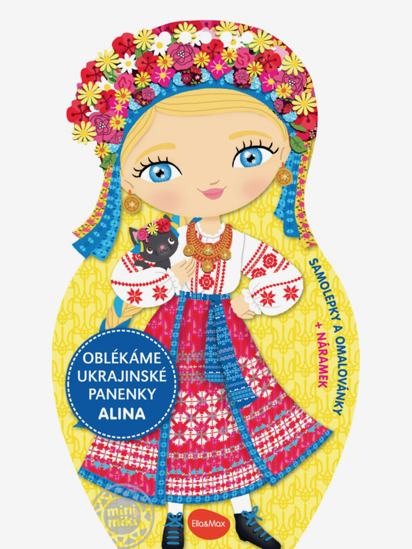 ELLA & MAX Verkleiden Sie ukrainische Puppen ALINA - Malvorlage