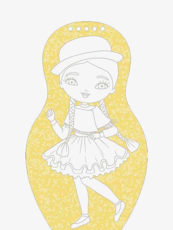 ELLA & MAX Puppen für den Karneval verkleiden - Malbuch