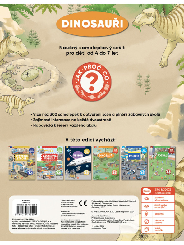 ELLA & MAX Mein erstes Stickerbuch - DINOSAURS