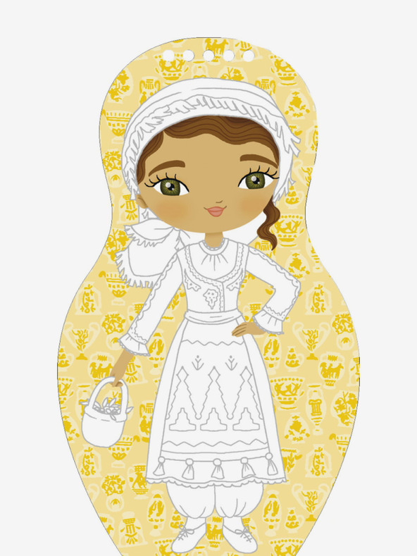 ELLA & MAX Griechische Puppen anziehen ELENA - Ausmalbuch