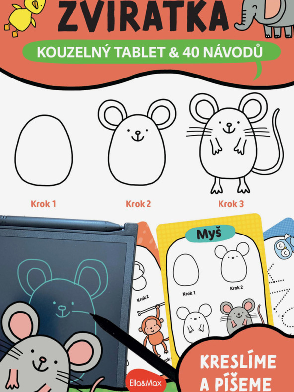 ELLA & MAX Zaubertafel & 40 Anleitungen - TIERE