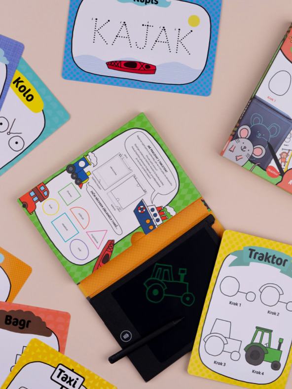 ELLA & MAX Zaubertafel & 40 Anleitungen - TRANSPORTATION