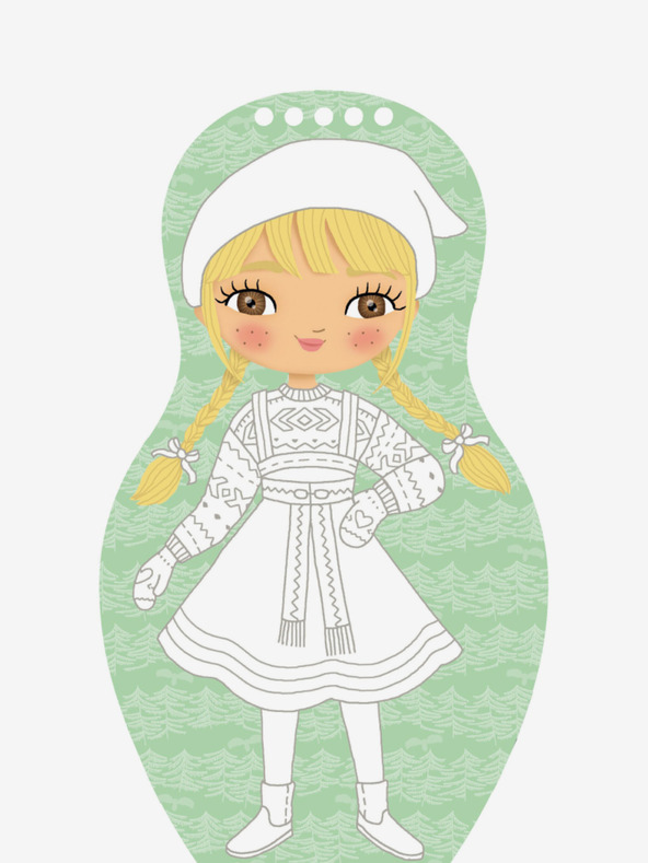 ELLA & MAX Anziehen von Puppen WEIHNACHTEN - Malbuch