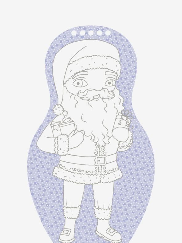 ELLA & MAX Anziehen von Puppen WEIHNACHTEN - Malbuch