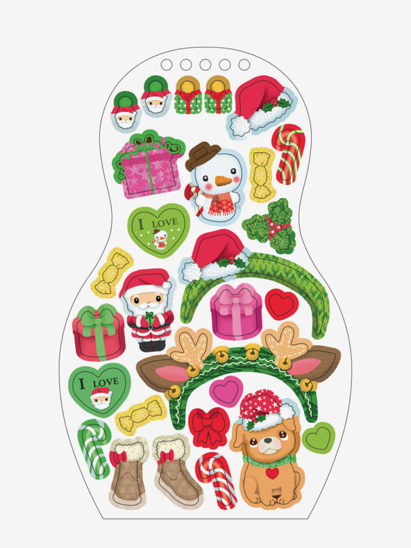 ELLA & MAX Anziehen von Puppen WEIHNACHTEN - Malbuch