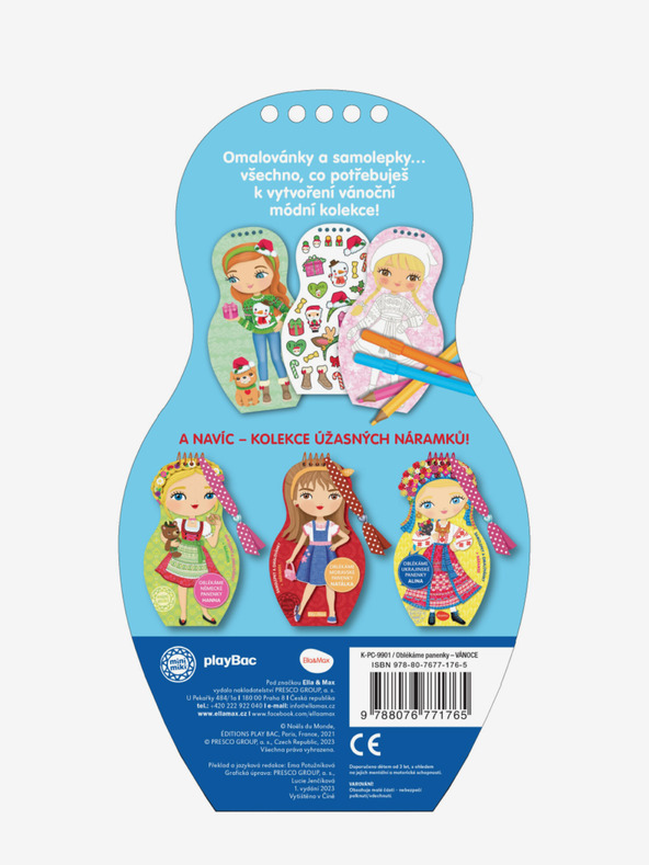 ELLA & MAX Anziehen von Puppen WEIHNACHTEN - Malbuch