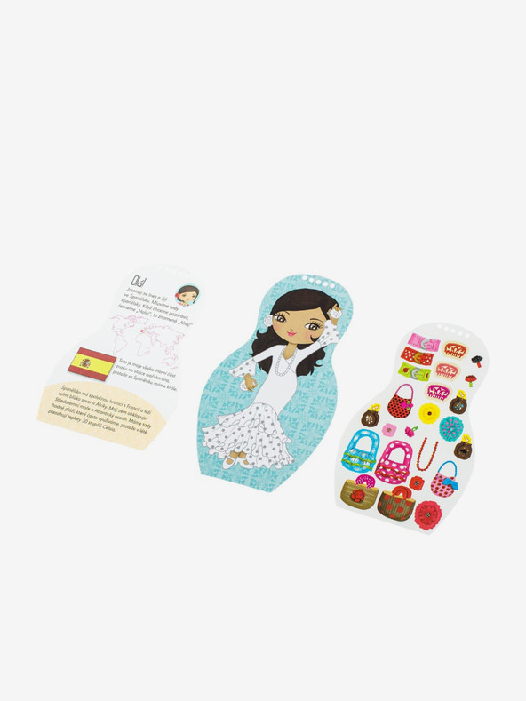 ELLA & MAX Spanische Ines-Puppen anziehen - Malbuch