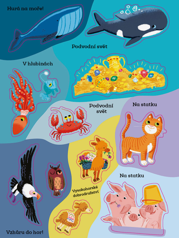 ELLA & MAX MÉDULA ŠIKULA: WIR KENNEN TIERE - Stickerbuch