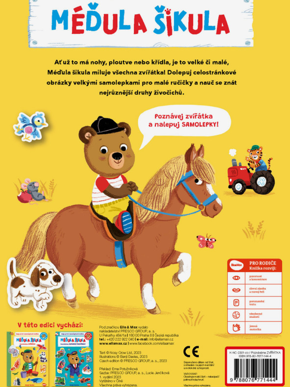 ELLA & MAX MÉDULA ŠIKULA: WIR KENNEN TIERE - Stickerbuch