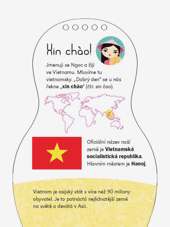 ELLA & MAX Vietnamesische Puppen anziehen NGOC - Malbuch